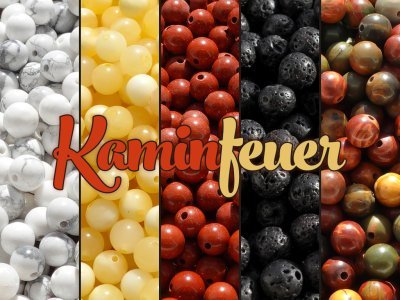 Kaminfeuer - Perlenset mit 150 Perlen – Bild 7