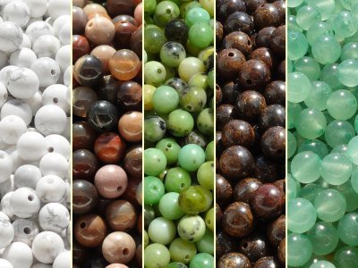 Kiwi - Perlenset mit 150 Perlen